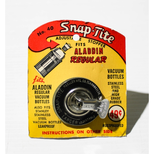 VINTAGE NEW SNAP-TITE NO. 40 STOPPER FOR ALADDIN