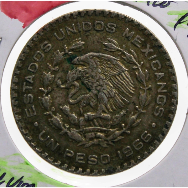 1966 MEXICAN SILVER PESO