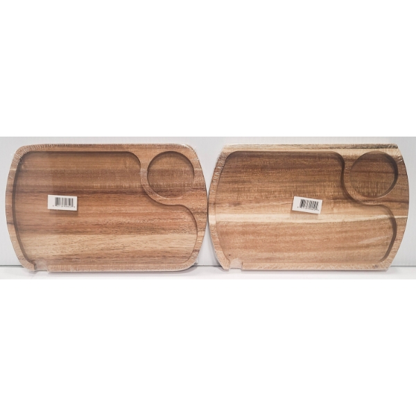 NEW WOODEN SERVING TRAY