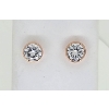 Image 1 : .925 SILVER CUBIC ZIRCONIA EARRINGS