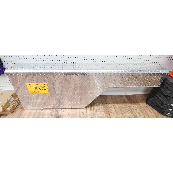 60" CHECKER PLATE WHEEL WELL TOOL BOX