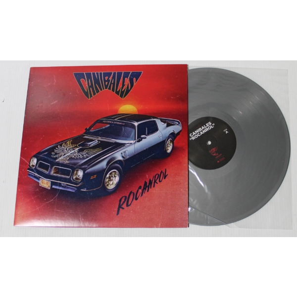 CANIBALES ROCANROL SILVER VINYL LP RECORD