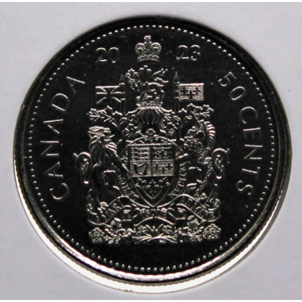 2023 CANADA PROOF KING CHARLES III 50 CENT COIN