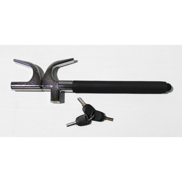 SUNPLUS TRADE ANTI-THEFT STEERING WHEEL LOCK W/ KEYS