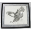 Image 1 : ARTIST SIGNED EAGLE PENCIL DRAWING WALL ART W/ FRAME