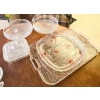 Image 1 : ASSORT. ESTATE GLASSWARE & 2 PLASTIC SERVING TRAYS