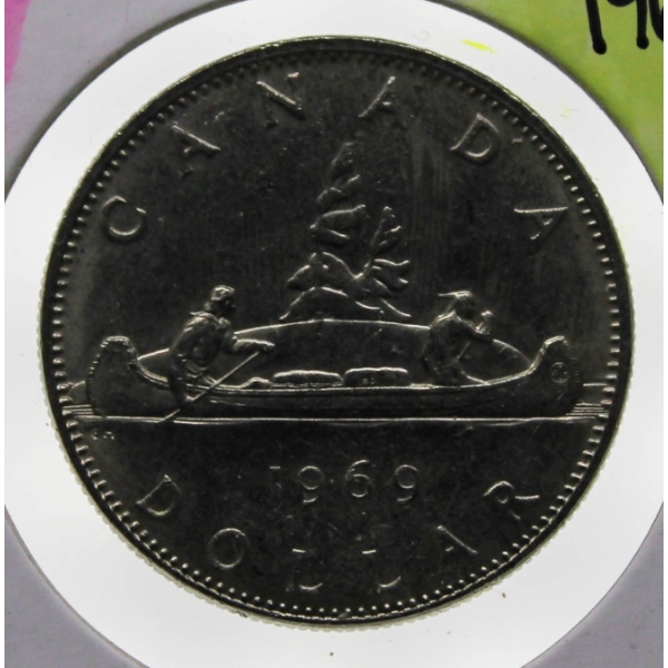 1969 UNCIRCULATED CANADA VOYAGEUR DOLLAR