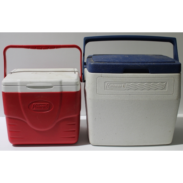 2 COLEMAN COOLERS - ASST. SIZE