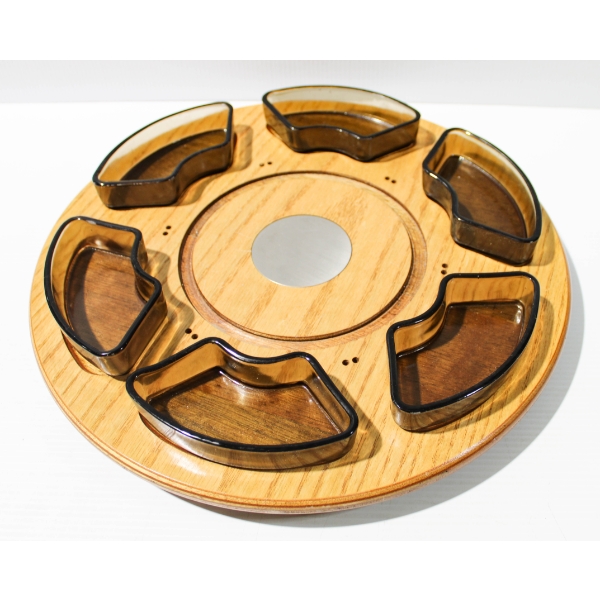 16"D LAZY SUSAN SNACK TRAY