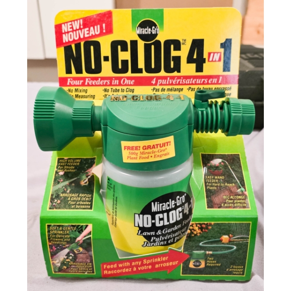 NEW MIRACLE-GRO NO-CLOG 4 IN 1 SPRAYER