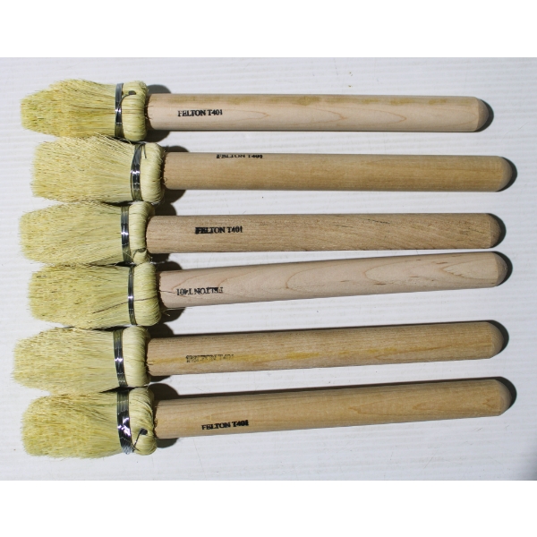 SIX FELTON T401 PARTS CLEANING BUSHES - 12 1/2"