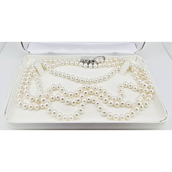 .925 FRESH WATER PEARL 52" NECKLACE