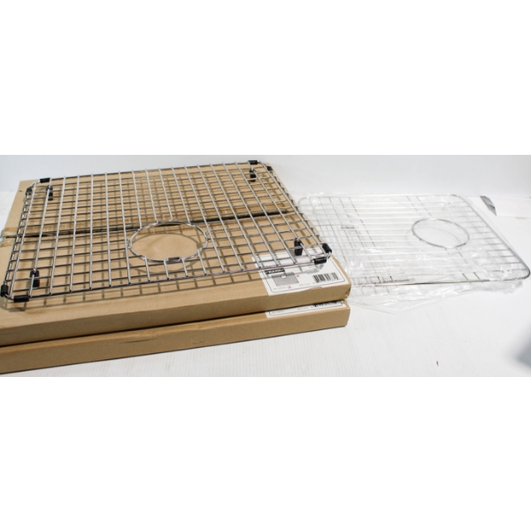 THREE NEW SINK TRAYS 2 18"X15" & 1 14 1/2"X 13"
