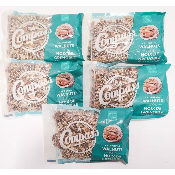 5 X 300G CALIFORNIA WALNUTS