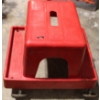 Image 1 : RED ROLLING SHOP STOOL - APPROX. 12"H