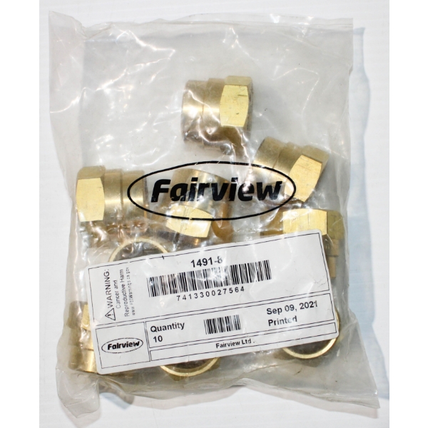 10 NEW 1491-8 FAIRVIEW AIR BRAKE HOSE NUTS