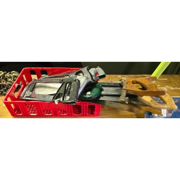 ASSORT. HAND SAWS AND HACKSAW'S