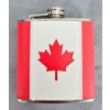 Image 1 : NEW CANADA FLAG THEMED 6OZ FLASK