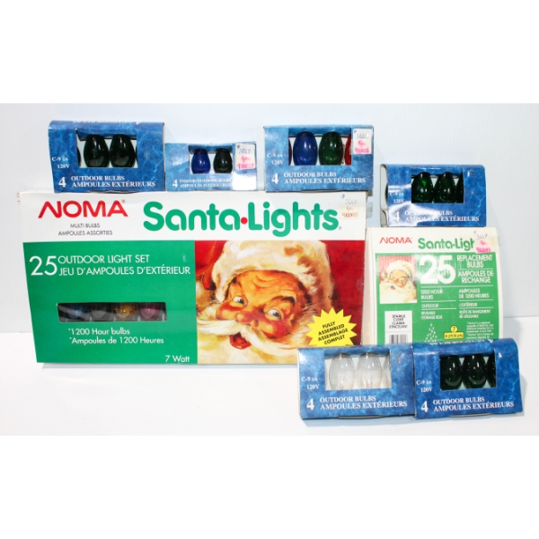 NEW NOMA 25 OUTDOOR LIGHT SET & REPLACEMENT BULBS