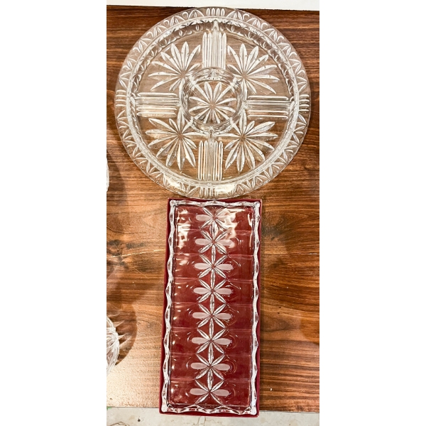 CRYSTAL TRAY & DIVIDED CRYSTAL TRAY