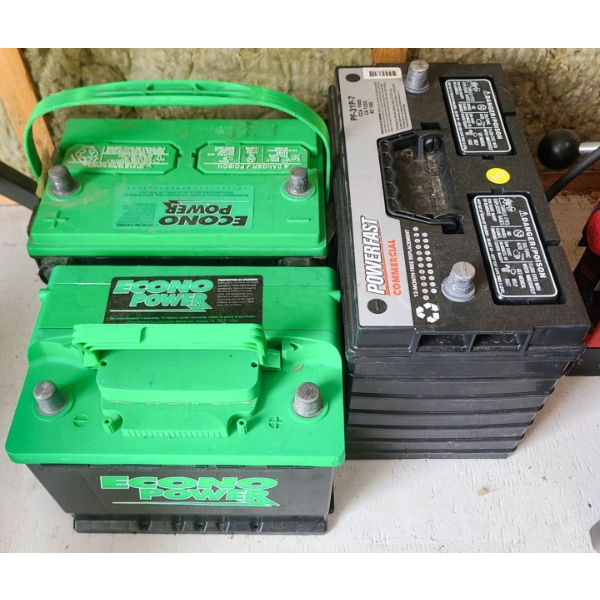 3 ASST BATTERIES LOAD TESTED