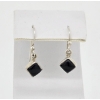 Image 1 : .925 SILVER & ONYX LADIES EARRINGS