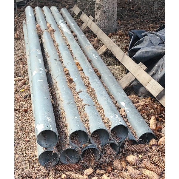 5" ALUMINUM PIPE 13 FT LONG