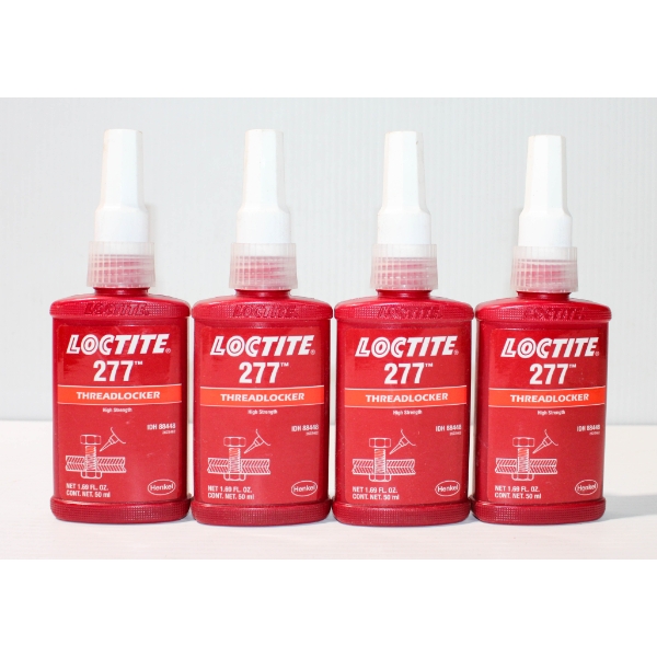  4 X 50ML LOCTITE 277 THREADLOCKER - HIGH STRENGTH