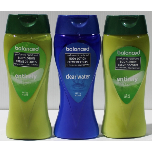 3 X 413ML BALANCED BODY LOTIONS