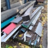 Image 1 : ASST TIN ROOFING & CORNER CAPS W/ LUMBER