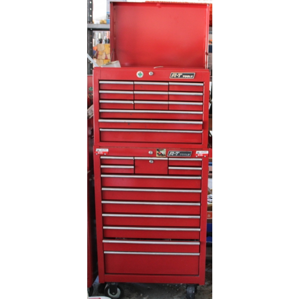A-T TOOL CHEST - TOP & BOTTOM W/ CONTENTS