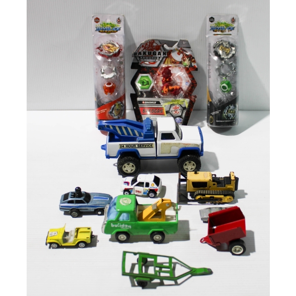 ASST. TOY CARS TRUCKS ETC.