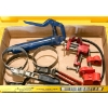Image 1 : ASST OIL FILTER WRENCHES GREASE GUN ETC.