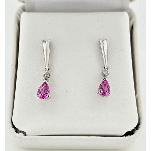 14K WHITE GOLD EARRINGS