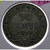 Image 1 : 1917 NEWFOUNDLAND SILVER 50 CENT COIN