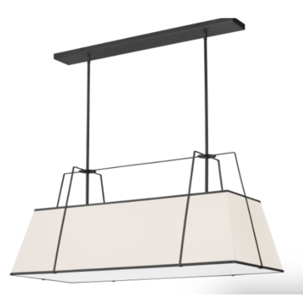 NEW DAINOLITE TRAPEZOID 4 LIGHT HORIZONTAL CHANDELIER