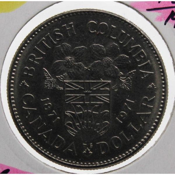 1871-1971 B.C. CANADA DOLLAR