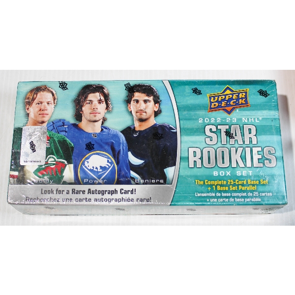 2022-23 NHL STAR ROOKIES UPPED DECK TRADING CARDS