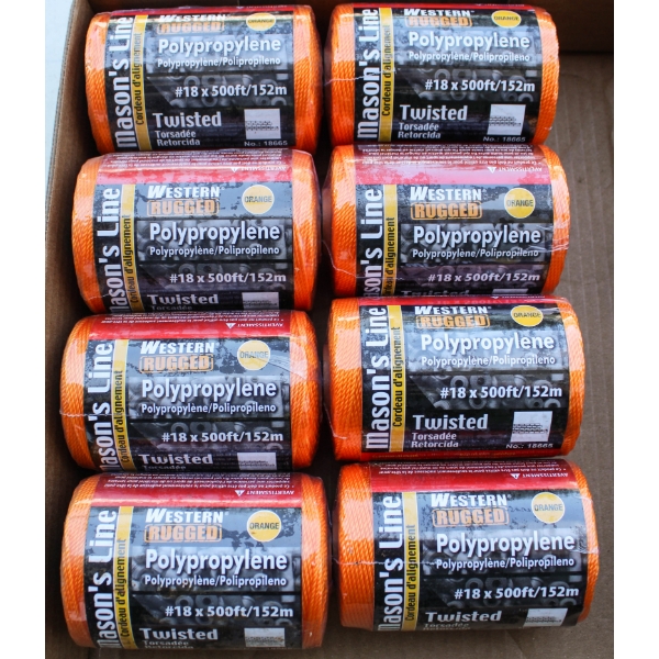 8 X 500FT WESTERN RUGGED POLYPROPYLENE MASON'S LINE