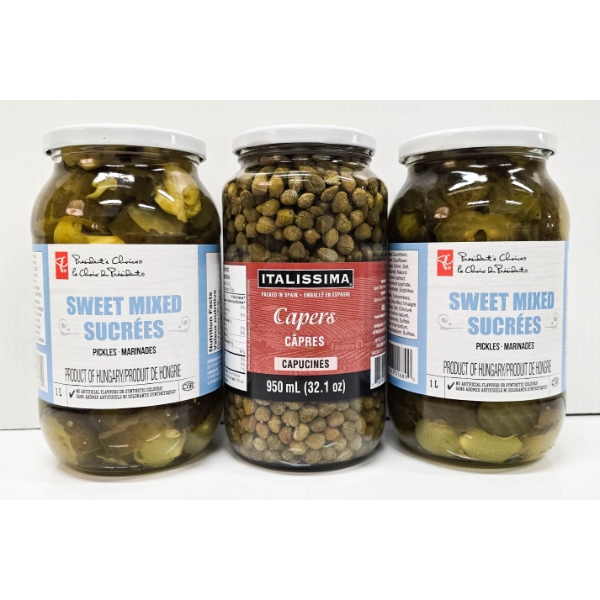 SWEET MIXED PICKLES & CAPERS 