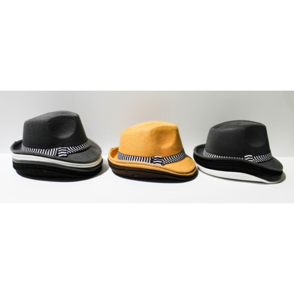 18 NEW FEDORA STYLE FELT HATS