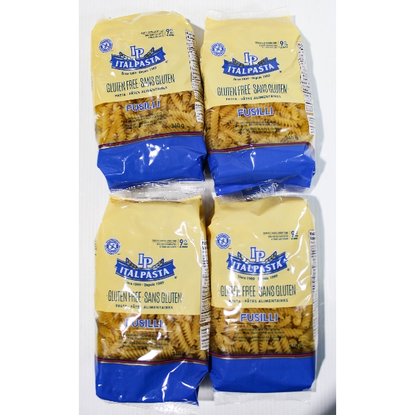 4BGS OF ITALPASTA GLUTTEN FREE FUSILLI PASTA 