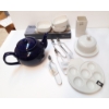 NEW KITCHENWARE - BUTTER DISH, 3 BOWL CONDIMENT SET ETC