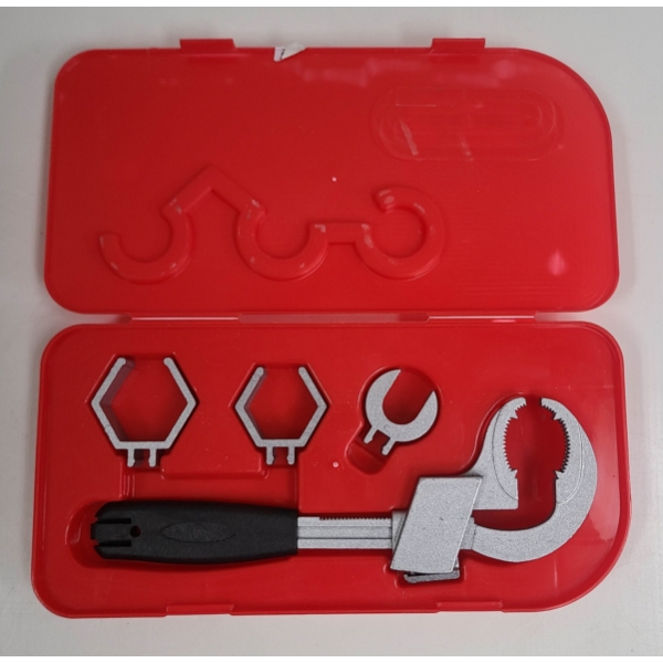NEW ADJUSTABLE DOUBLE ENDED ALLOY WRENCH SET
