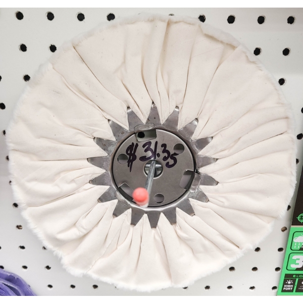 NEW 10 INCH ALUMINUM POLISHING WHEEL ( WHITE)