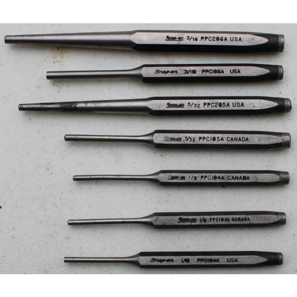 7PC SNAP-ON PIN PUNCHES
