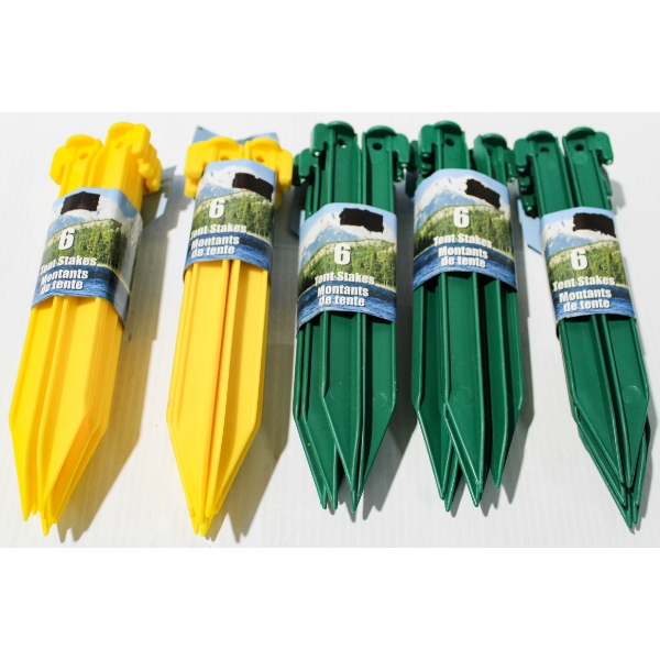 30 NEW PLASTIC TENT PEGS / STAKES