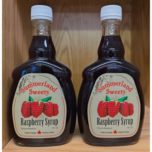 2 SUMMERLAND SWEETS RASPBERRY SYRUP