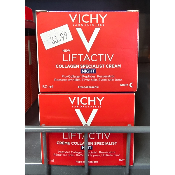 TWO VICHY LIFTACTIV COLLAGEN SPECIALIST NIGHT CREAM