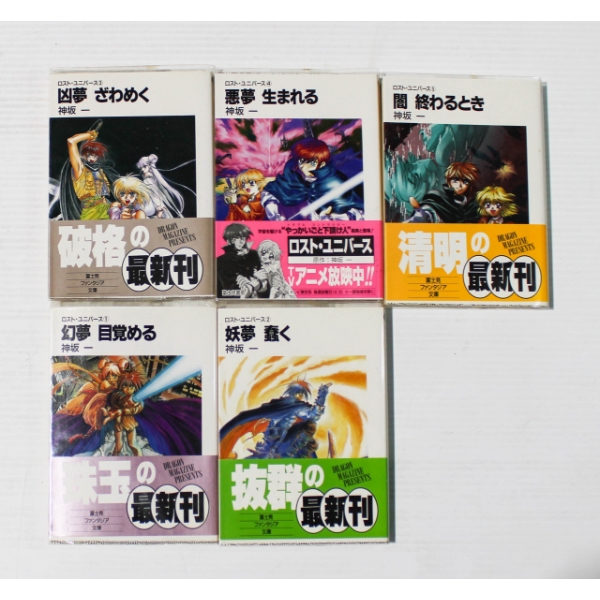 LOST UNIVERSE MANGA JAPANESE NOVEL BOOKS  - VOL 1-5